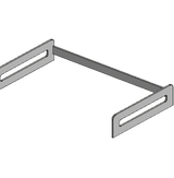 Retro-Bettgitter in voller Länge mit Kopf- und Fußteil