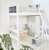 Bettleiter, schräg und 85 cm Beine für Hochbett