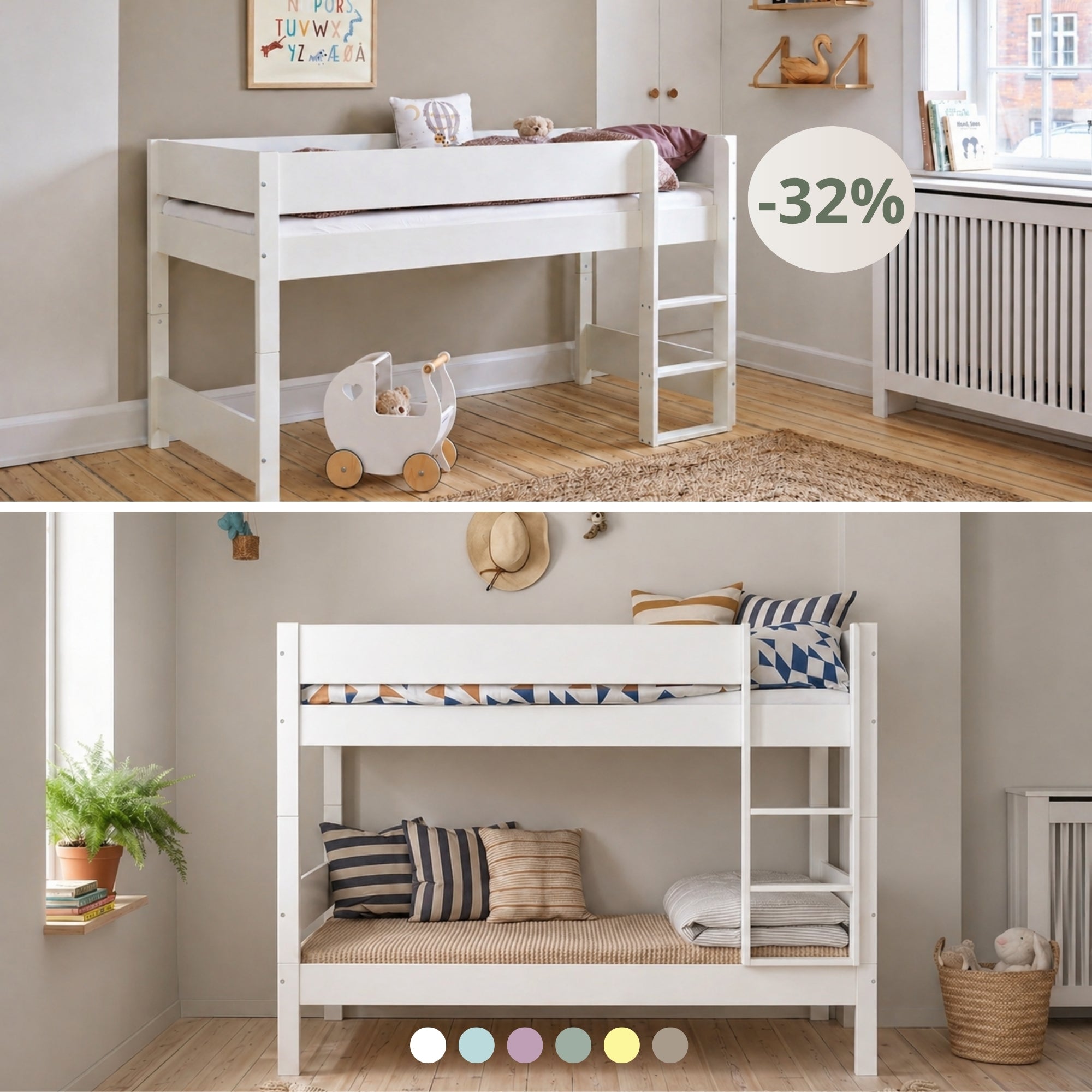 Sparen Sie bis zu 32 % auf HUXIE Kinderbetten ☀️