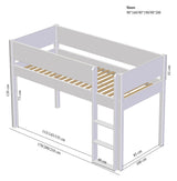 Bettleiter mit 51cm Beinen für mittelhohes Bett