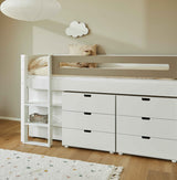 Bettleiter mit 51cm Beinen für mittelhohes Bett