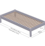 Briks uden lamelbund (90 cm)