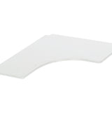 Bild kaufen – Gefion Hochbett mit "sky blue" Schreibtischplatte und Regalbretter