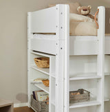 Arn halbhohes Bett mit zusätzlichem Stauraum - Gratis 3-in-1-Stuhl im Januar