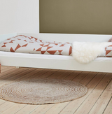 Huxie weißes Kinderbett mit Lattenrost, Afros