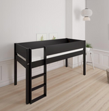 Frej halbhohes Bett - 90*160cm - Schwarz - 39