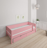 Mimer Kinderbett mit Sideboard und Schubladen - 90*160cm - Rose - 30