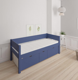 Nanna Kinderbett mit hohen Schubladen - 90*200cm - Jeansblau - 21