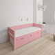 Nanna Kinderbett mit hohen Schubladen - 90*160cm - Rose - 30