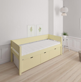 Nanna Kinderbett mit hohen Schubladen - 90*200cm - Sonnengelb - 44