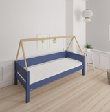 Saga Kinderbett mit Buchenbettrahmen - 90*200cm - Denimblau - 21