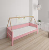 Saga Kinderbett mit Buchenbettrahmen - 90*160cm - Rose - 30