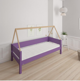 Saga Kinderbett mit Buchenbettrahmen - 90*160cm - Lila - 31