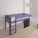 Dea halbhohes Kinderbett mit Tafel - 90*200cm - Helllila - 26