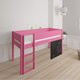 Dea halbhohes Kinderbett mit Tafel - 90*160cm - Rosa - 32
