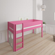 Sol halbhohes Kinderbett mit Ballboard - hohes Kinderbett mit Ballboard - 90*160cm - Rosa - 32